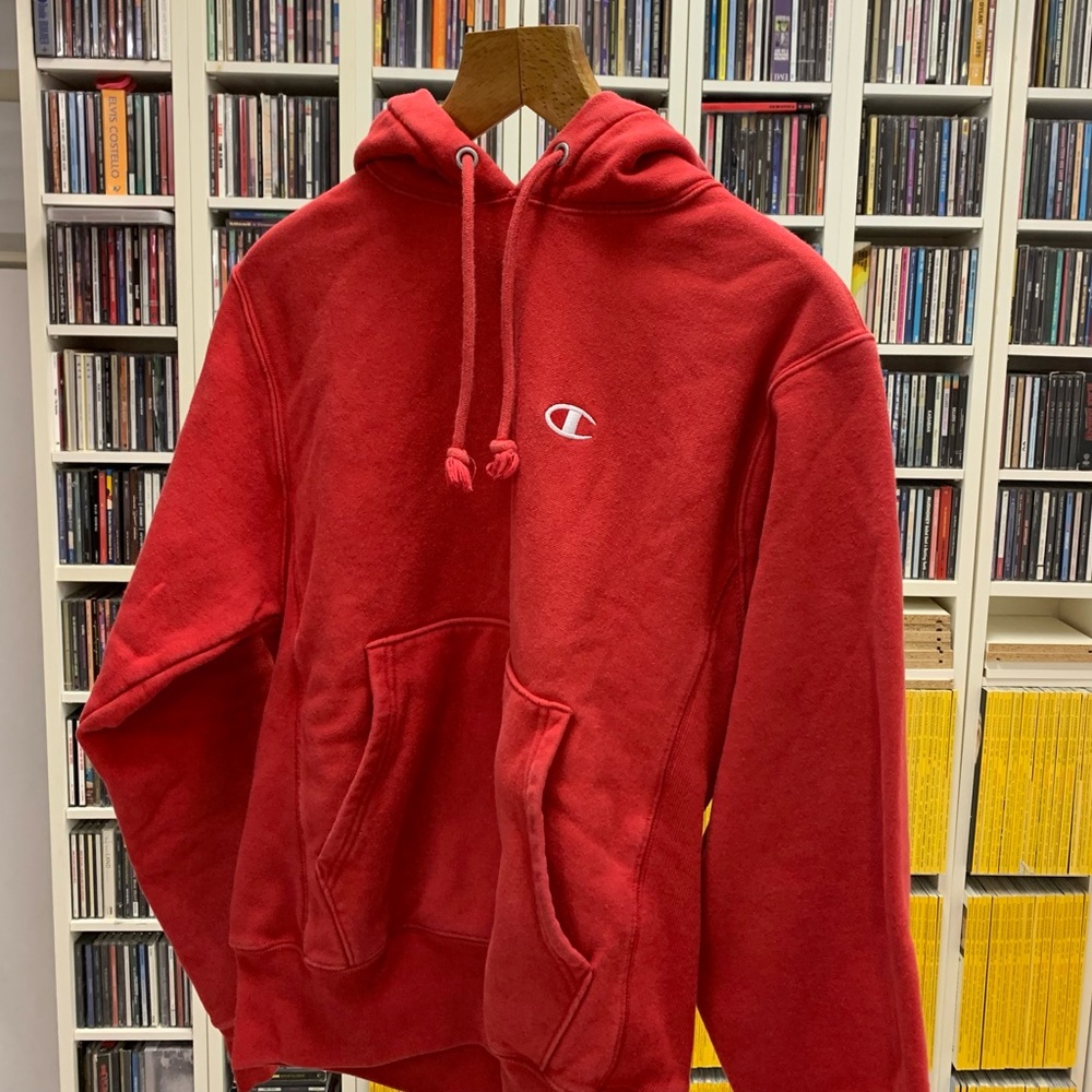 Champion Heavy Red Hoodie Men’s Small